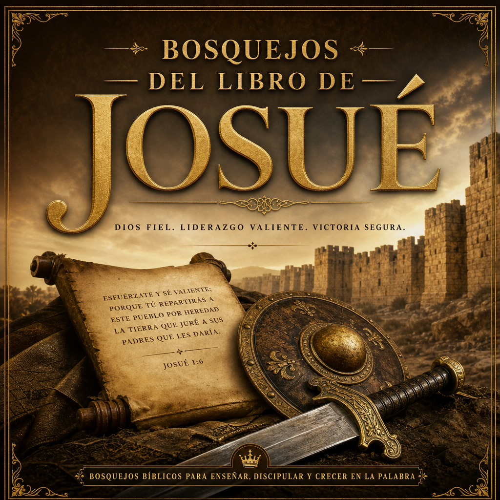 Portada del ebook Bosquejos del Libro de Josué